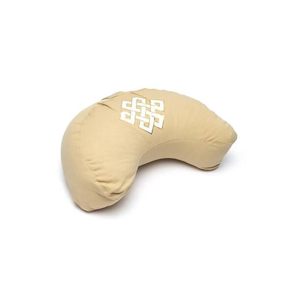 Meditationskudde oändlighet halvmåne beige (OCS)