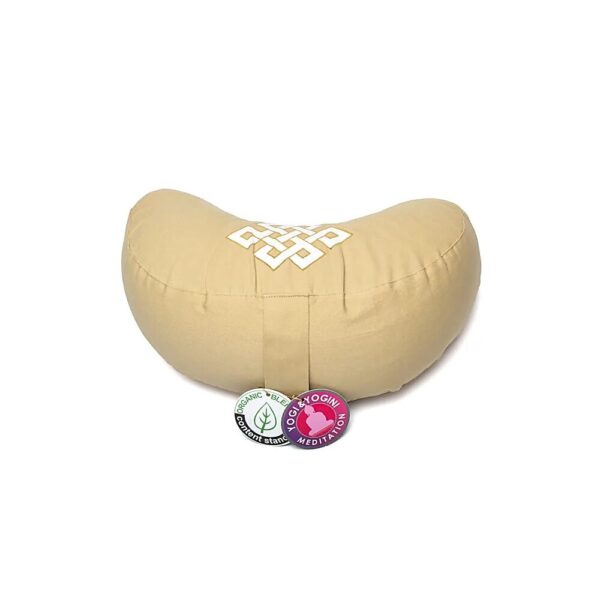 Meditationskudde oändlighet halvmåne beige (OCS) - Bild 2