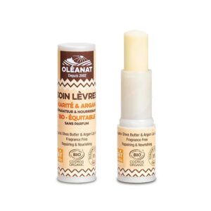 Oléanat sheasmör & argan ekologiskt läppbalsam, 4,5 g