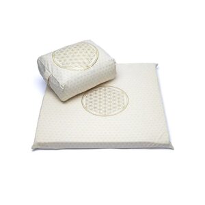 Meditationsset 5 Livets blomma ekologisk bomull (OCS), 65x65cm