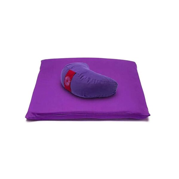 Meditationsset 3 Chakra 7 violett, 65x65 cm