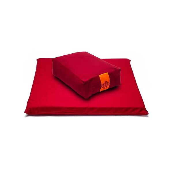 Meditationsset 5 Chakra 1 röd, 65x65 cm