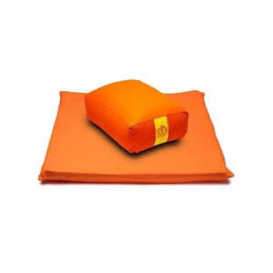 Meditationsset 5 Chakra 2 orange, 65x65 cm