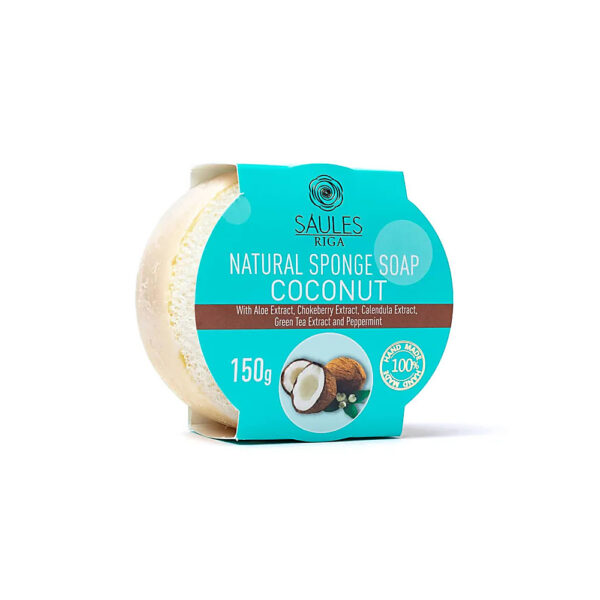 Naturlig svamptvål Kokos, 150g - Bild 2