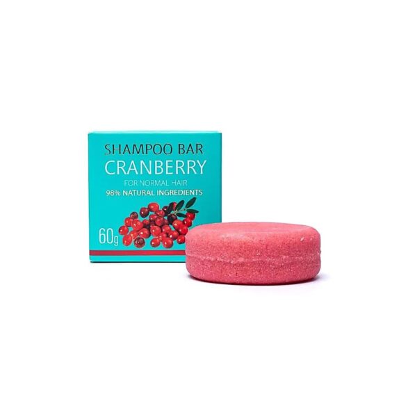 Naturlig schampobar tranbär, 60g