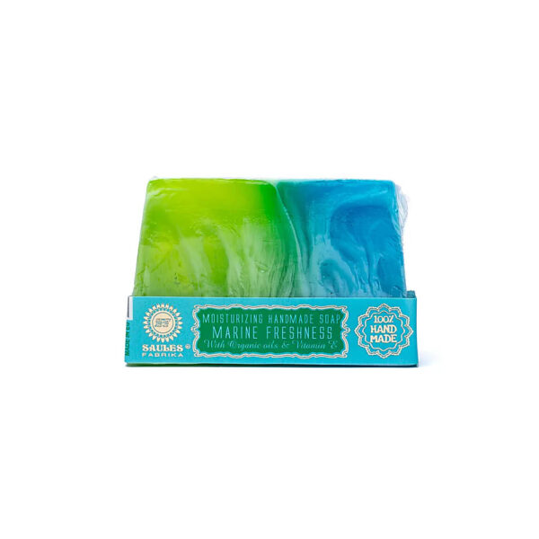 Naturlig handgjord tvål Marine Freshness, 80g - Bild 3