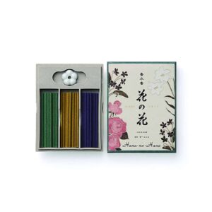 Hana no hana rökelse presentask ros/lilja/viol, 40 g; 5,5 cm
