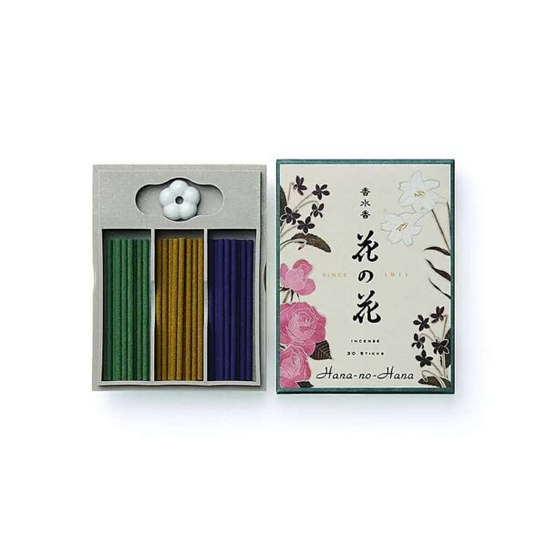 Hana no hana rökelse presentask ros/lilja/viol, 40 g; 5,5 cm
