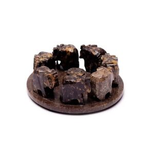 Rökelsehållare Elefanter cirkel, 13x5 cm