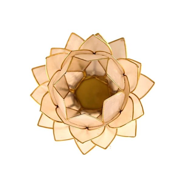 Lotusblomma för värmeljus, naturlig stor, 15x10,5 cm - Bild 2