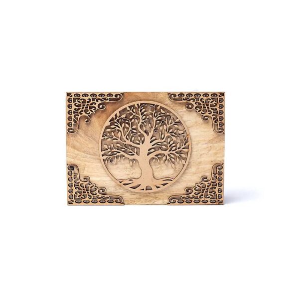 Tarotskrin livets träd mangoträ, 18x12cm - Bild 3
