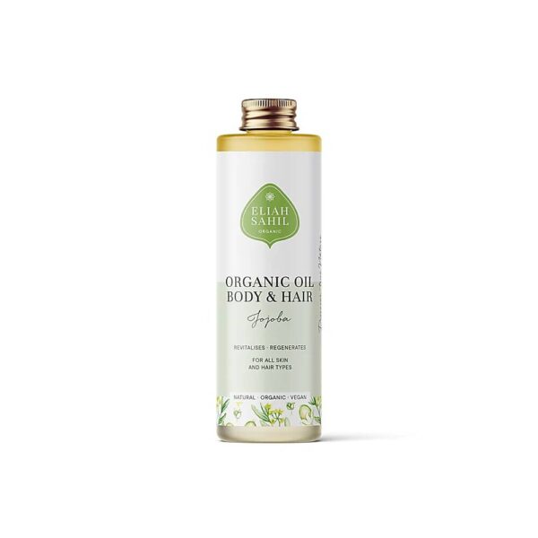 Kropps- och hårolja Jojoba ekologisk Eliah Sahil -- 100 ml
