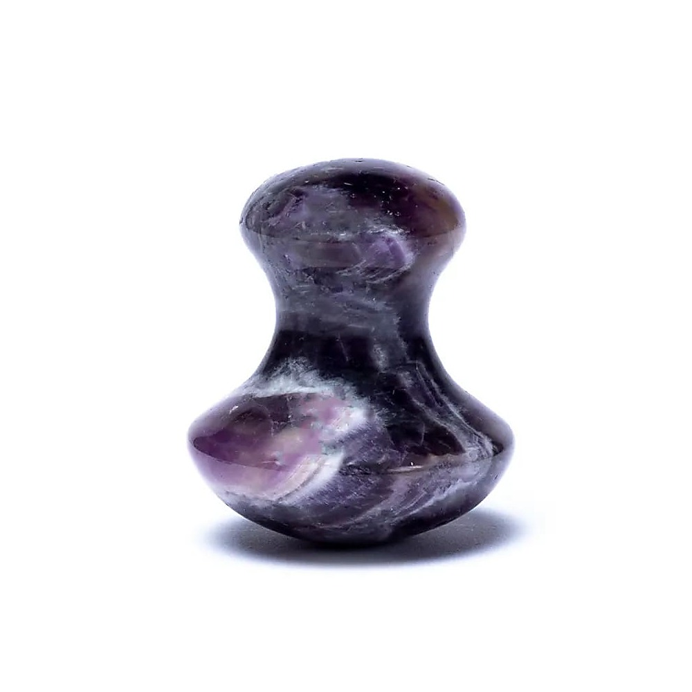 Ametist massagesten, svampformad, 4x3,5 cm