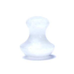 Bergkristall massagesten, svampformad, 4x3,5 cm