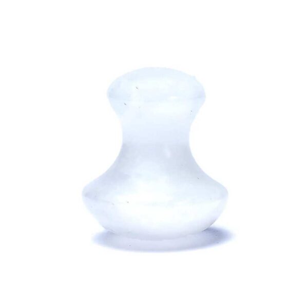Bergkristall massagesten, svampformad, 4x3,5 cm