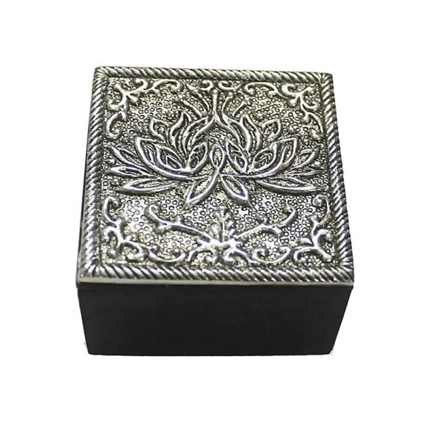 Juvellåda lotus, 6x6x4 cm