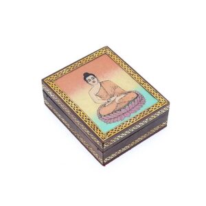 Tarot- eller smyckeskrin Buddha, 13,5x11cm