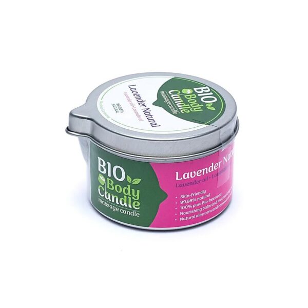 Organiskt massageljus lavendel, 100ml - Bild 2