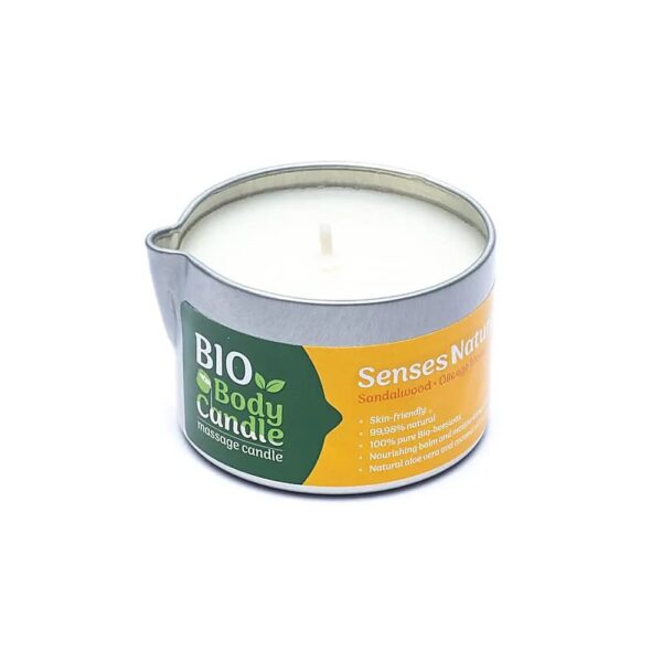 Organiskt massageljus sandelträ och apelsinblomma, 100ml