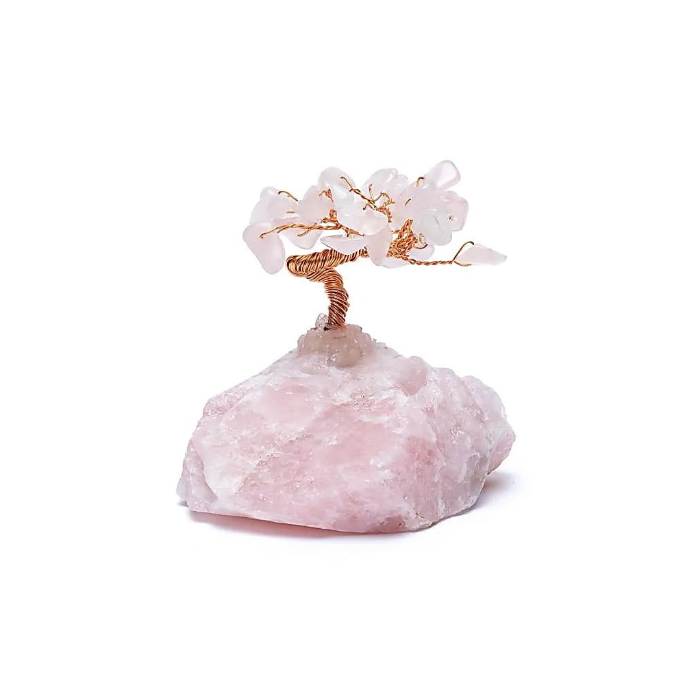 Kristallträd rosenkvarts, ±5,5x5,5x7cm; 163g