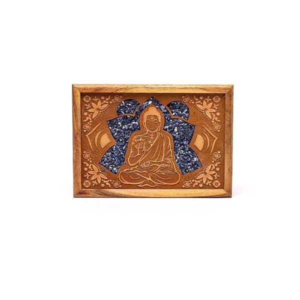 Tarot- eller smyckeskrin buddha sodalit, 18x12,5x5,5cm - Bild 2