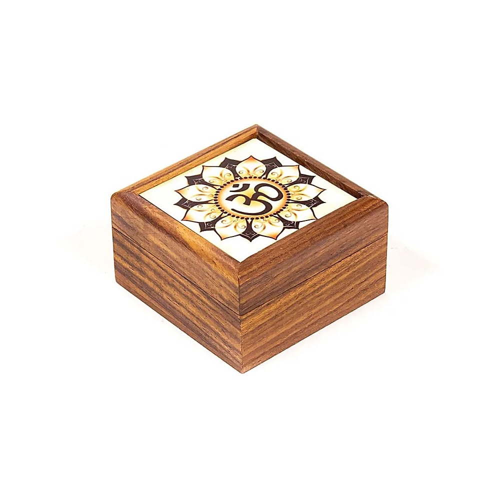 Juvelskrin Aum, 6,5x6,5x3,5 cm