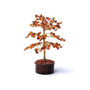 Kristallträd karneol, ±18cm