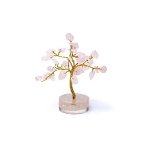 Kristallträd rosenkvarts, ±8cm