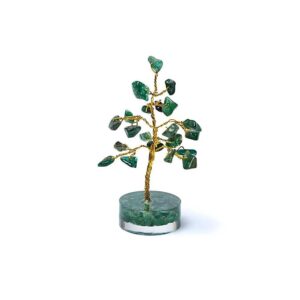 Kristallträd grön aventurin, ±8cm