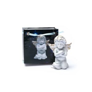 Ängelkors ditt hjärta i presentpåse, 5,3 cm