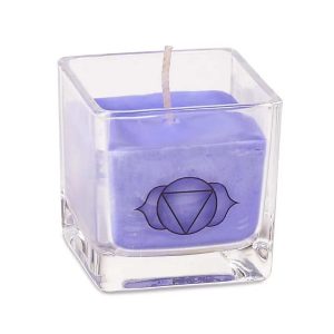 Doftljus med rapsvax 6:e chakrat, ±260 g; 6x6x6 cm