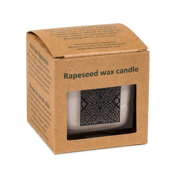 Doftljus med rapsvax Palo Santo, ±260 g; 6x6x6 cm - Bild 2
