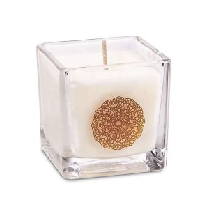 Doftljus med rapsvax Sandelträ, ±260 g; 6x6x6 cm