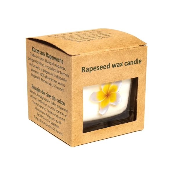 Doftljus med rapsvax Nag Champa, ±260 g; 6x6x6 cm - Bild 2