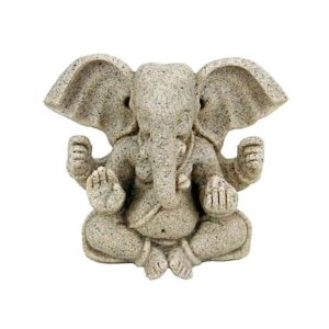 Ganesh statyett i sand och harts, 8 cm