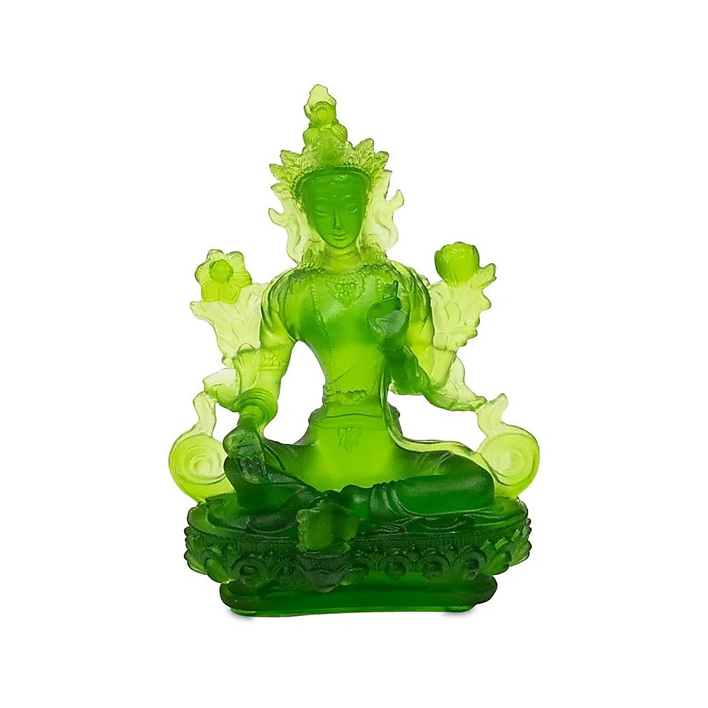 Grön Tara transparent grön, 12 cm