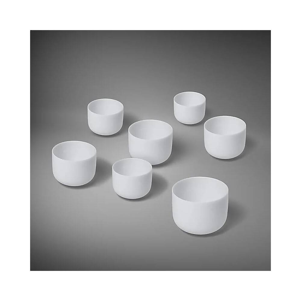 Klangskålar av kristall Chakra set 1: 7 skålar 432 Hz