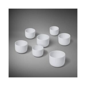 Klangskålar av kristall Chakra set 2: 7 Skålar 432 Hz