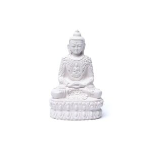 Amithaba Buddha i vit, 13 cm