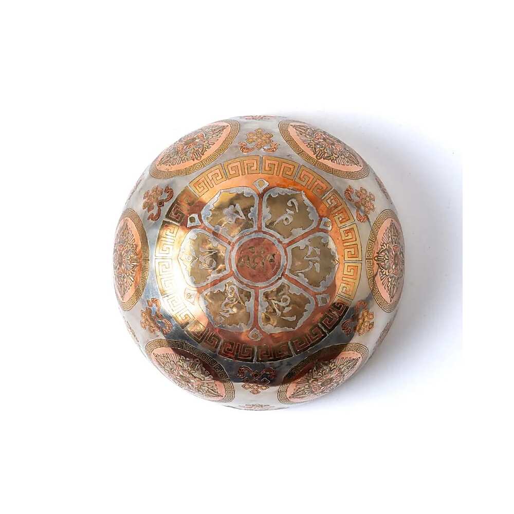 Silverpläterad Klangskål Buddha Shakyamuni, ±21cm; ±1100-1200g - Bild 3