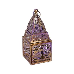 Stämningsfull ljuslykta Orientalisk Lotus, 8,5x8x19 cm