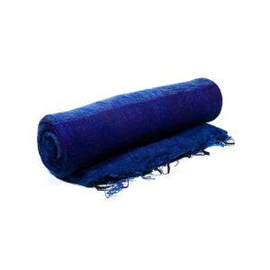 Meditationssjal blå/violett, 115x245 cm