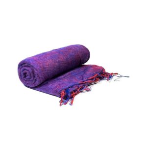 Meditationssjal pashmina violett, 200x80 cm