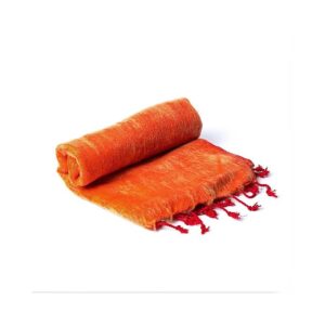 Meditationssjal orange/röd, 200x80cm