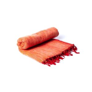 Meditationssjal orange, 120x240cm