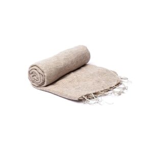 Meditationssjal cremefärgad, 120x240cm