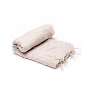 Meditationssjal XL beige, 115x245 cm