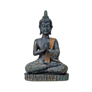Bedjande Buddha antikt utseende Thailand, 14x7,5x22 cm