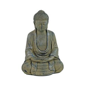Amithaba Buddha-statyett Japan, 16x13x24 cm