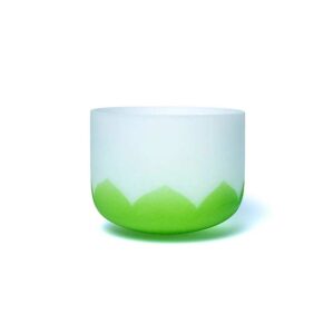 Klangskål av kristall, lotus chakra 4 F-ton, 20cm